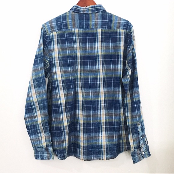 Zara Men’s zip code 1992 plaid denim shirt NWT - Picture 2 of 5